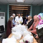 The Department of Chemical Sciences prepares food baskets to help needy families